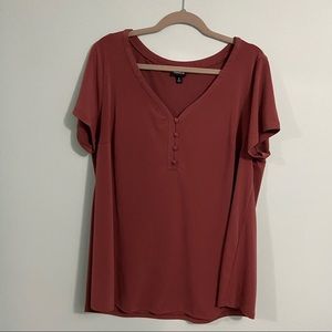 Cute & Simple V-Neck by Torrid - Size 2